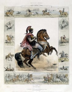 Reiterporträt von Xenophon - in "Bildergeschichte des alten und modernen Reitens" von Charles Aubry