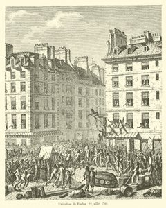 Hinrichtung von Foulon, 22. Juli 1789 von French School