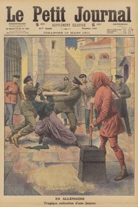 Hinrichtung einer Frau im Gefängnis von Insterburg, Deutschland von French School