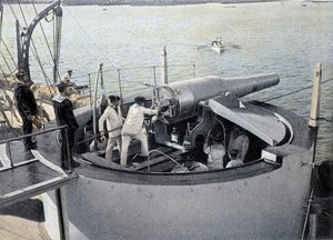 Kanonenübung - in „Militäralbum“ - Marine von French School