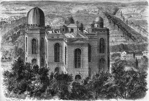 Außenansicht des Pariser Observatoriums. von French School
