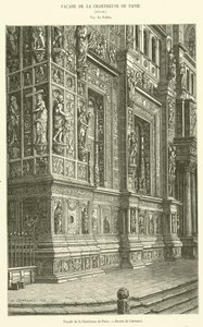Fassade der Kartause von Pavia (Gravur)