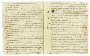 Faksimile des Testaments von Ludwig XVI. von Frankreich von French School