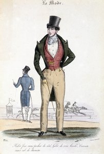 Männliche Mode im Jahr 1829 - in „Les Modes“