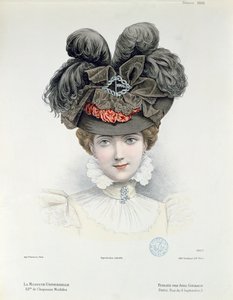 Modeplatte aus La Modiste Universelle, Februar 1898