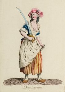 Weiblicher Sansculotte, um 1792
