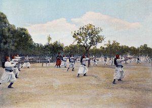 Bajonettfechten - in „Album militaire“ - Zouaven