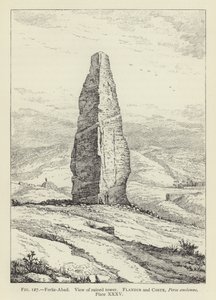 Feruz-Abad, Ansicht des zerstörten Turms von French School