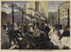 Brand im Bazar de la Charité, Paris, 1897 von French School
