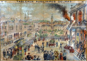 Feuer in der Stadt. 19. Jahrhundert, ed. Delmas von French School