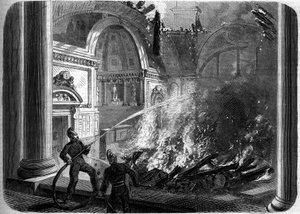 Brand der Senatskammer, Palais du Luxembourg, Paris, 27. Oktober