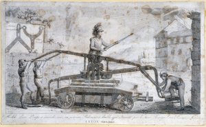 Feuerpumpe in Lyon im Jahr 1808