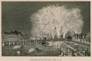 Feuerwerk auf der Pont-Neuf, Paris, 1745