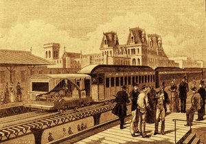 Erster elektrischer Zug der New Yorker U-Bahn