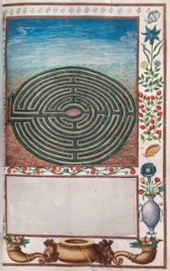 Florilegium: (Seite 15 recto) Labyrinthgarten