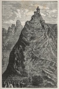 Florin Perier führt das Experiment von Torricelli auf dem Gipfel des Puy de Dôme durch, 19. September