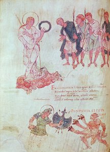 Fol.15.083 aus der Psychomachia von Prudentius