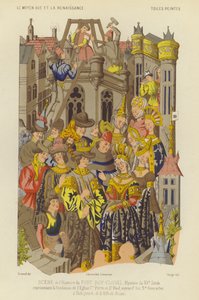 Gründung der Abtei St. Genevieve, Paris, zur Zeit von Clovis, König der Franken
