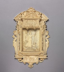 Gerahmtes Relief von Diana der Jägerin, ca. 1850