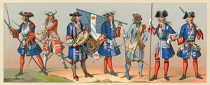 Frankreich XVII-XVIII Jahrhundert Kostüm von French School