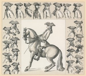 Frankreich XVIII. Jahrhundert Kostüm von French School