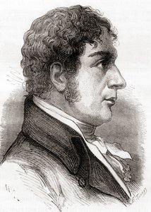 Francesco Zambeccari, aus Les Merveilles de la Science, veröffentlicht um 1870 von French School