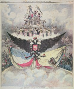 Französisch-russische Feierlichkeiten an der Oper in Paris zu Ehren der französisch-russischen Doppellianz, Titelblatt von Le Petit Journal, 28. Oktober 1893 von French School