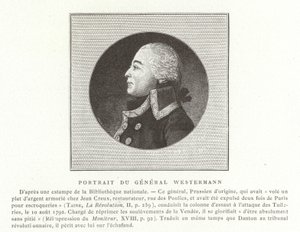 François Joseph Westermann, französischer Politiker und General der Französischen Revolutionskriege von French School