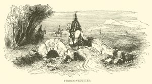 Französische Vorposten (Gravur) von French School