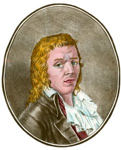 Französische Revolution: Porträt von Francois Babeuf genannt Gracchus (1760-1797) Revolutionär. Gravur des 18. Jahrhunderts. Private Sammlung von French School