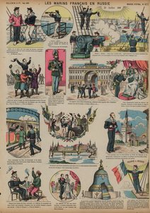 Französische Matrosen besuchen Russland, 25. Juli 1891