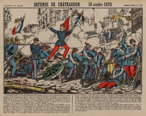 Französische Truppen verteidigen Chateaudun, Deutsch-Französischer Krieg von French School