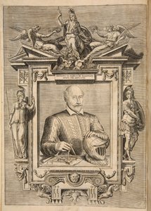 Frontispiz, aus Le Diverse Et Artificiose Machine Del Capitano Agostino Ramelli, veröffentlicht 1588