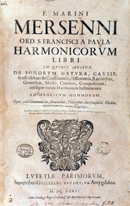 Frontispiz von Harmonie universelle von Marin Mersenne