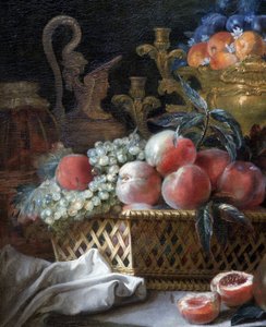 Obstvase und Korb (Detail) von French School