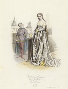 Festtagskleidung der Herrschaft von Karl V. von Frankreich