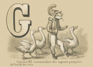 Grinchu (Herr) Kommandant der Feuerwehr von Fouilly-les-Oies von French School