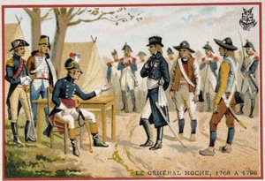 General Hoche vor den Vendéern im Jahr 1795 (Befriedung der Vendée)