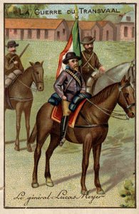 General Lucas Meyer während des Transvaal-Krieges (gegen die Buren) von French School