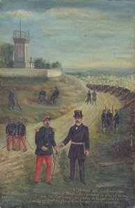 Georges Clemenceau (1841-1929) als Bürgermeister von Montmartre, 18. März 1871