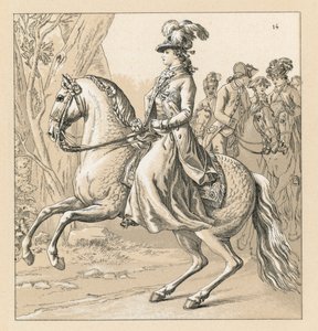 Deutschland XVII-XVIII Jahrhundert Kostüm von French School