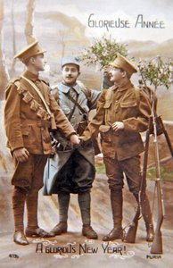 Glorieuses Jahr - Studio-Posen-WWI französische Postkarte