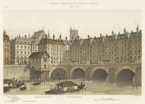Grand Chatelet und Pont au Change, 1647-1788 von French School