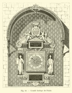Große Uhr des Palastes von French School
