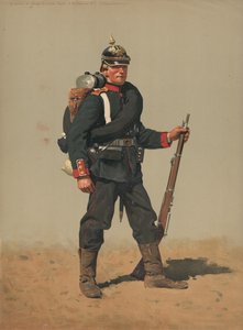 Grenadier des Königs-Grenadier-Regiments, 2. Westpreußen, Nr. 7, feldmarschmäßig
