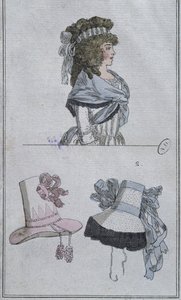 Frisuren und Hüte (Farbstich)