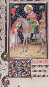 St. Martin von Tours, produziert vom Kreis der Brüder Limbourg, illuminiert in Paris