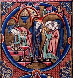 Menelaos übergibt das Tributgeld an Antiochus, König von Syrien, und sichert sich das Hohepriesteramt mit dem Bestechungsgeld von French School