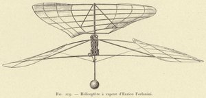 Dampfhubschrauber von Enrico Forlanini