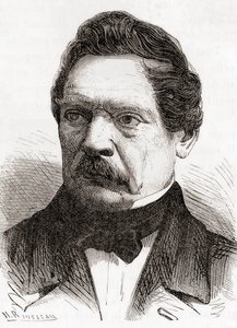 Henri-Gustave Delvigne, aus Les Merveilles de la Science, veröffentlicht um 1870 (Stich) von French School